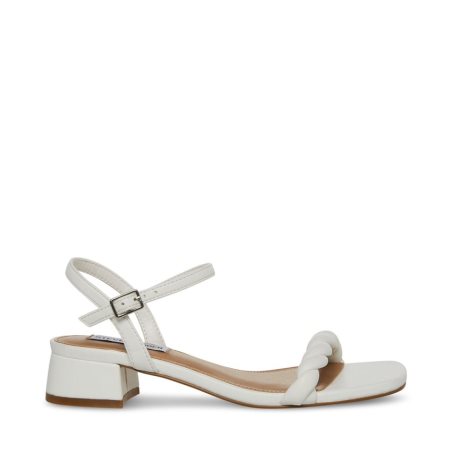 Sandalias Tacones Steve Madden Magnetic Mujer Blancas | ES IB2E63